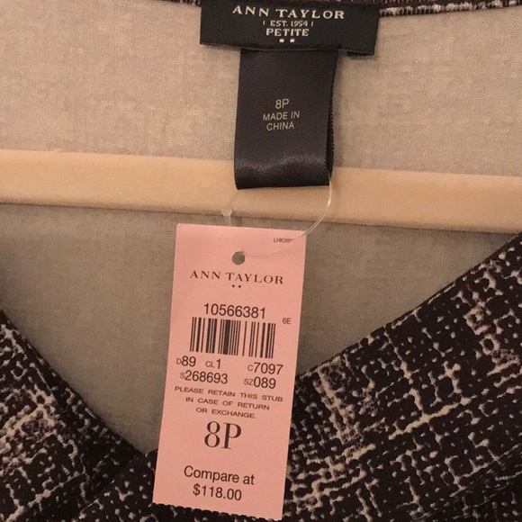 Ann Taylor cowl neck dress rayon/spandex size 6 - Picture 2 of 7